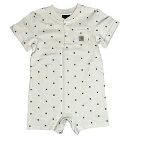 Carhartt Infant Short Sleeve Romper logo all over print size 24 months unisex